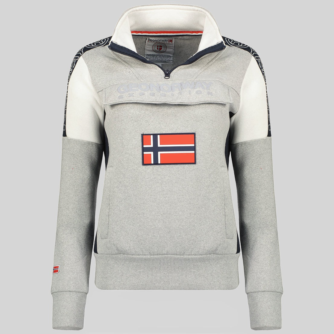 geographical-norway-fagostino-damen-sweatshirt-schwarz-print image 1