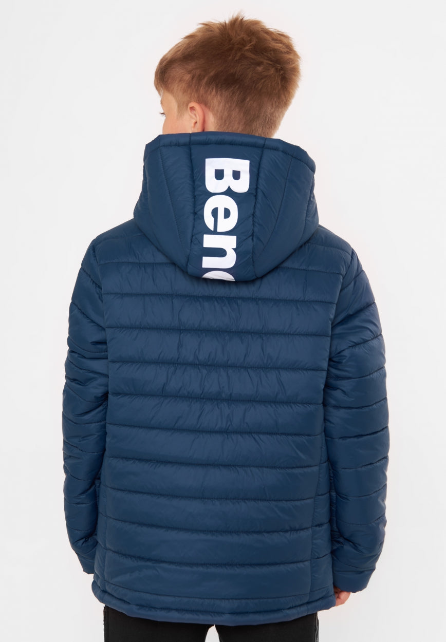 bench-soller-pufferjacke-jungen-schwarz-mit-kapuze image 6