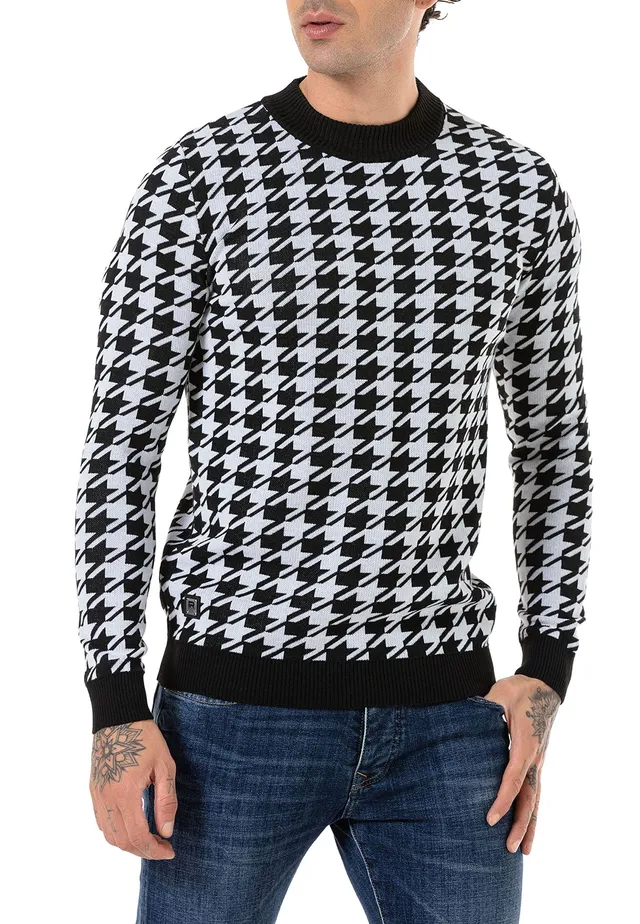 redbridge-pullover-strickpullover-rundhals-gr-e-l-schwarz image 1