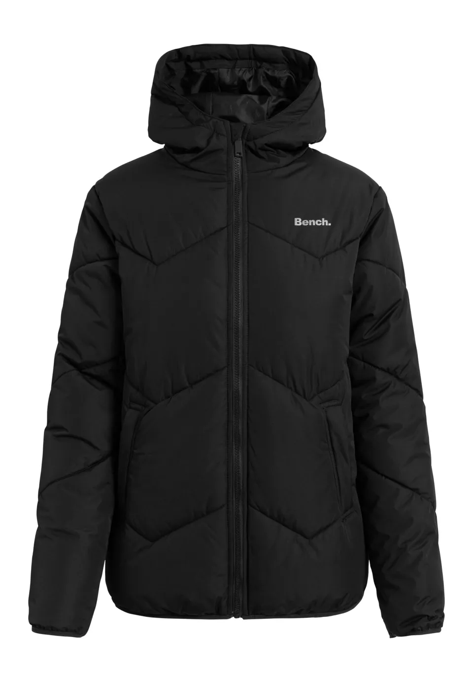 bench-kriya-damen-pufferjacke-schwarz-mit-kapuze image 1