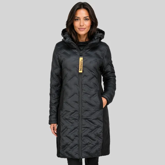 geographical-norway-brunelle-damen-parka-schwarz-stepp image 1