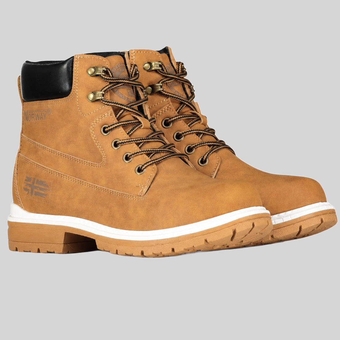 geographical-norway-orafa-schn-rstiefel-damen-camel-hoch image 1