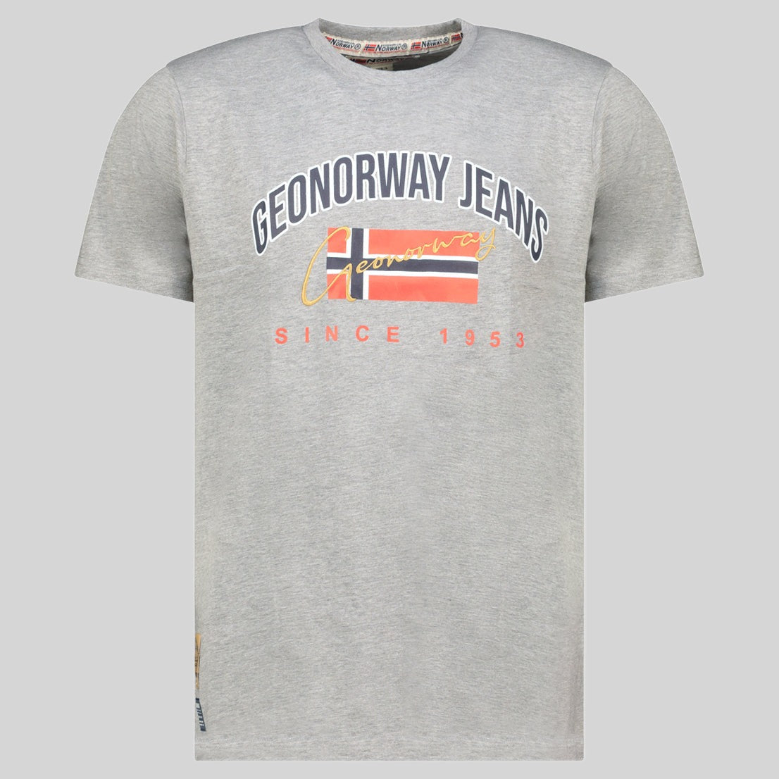 geographical-norway-jhagen-herren-t-shirt-hellgrau-kurzarm image 3