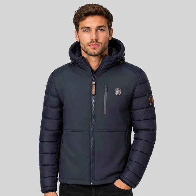 geographical-norway-cortez-herren-daunenjacke-bi-material-kapuze image 1