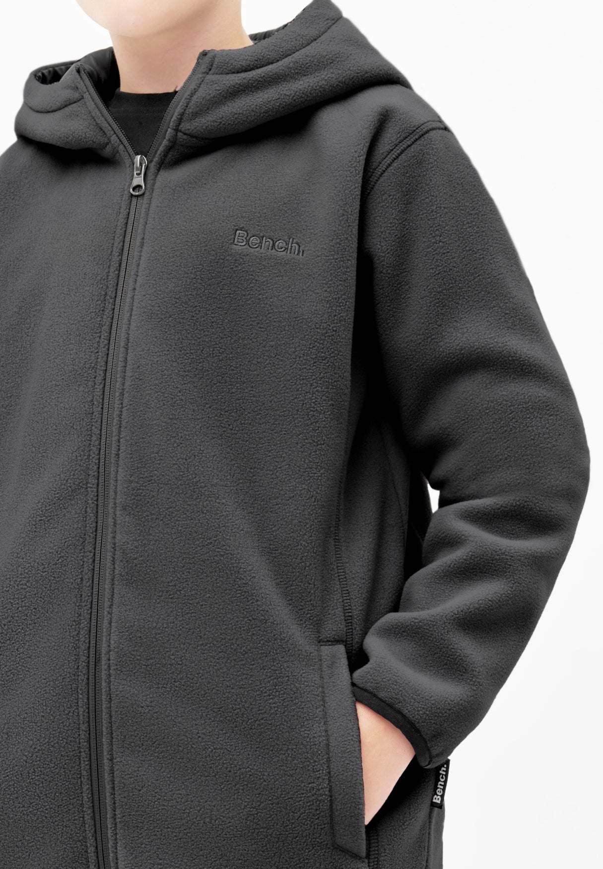 bench-draken-b-kinder-fleecejacke-khaki-reiverschluss image 8