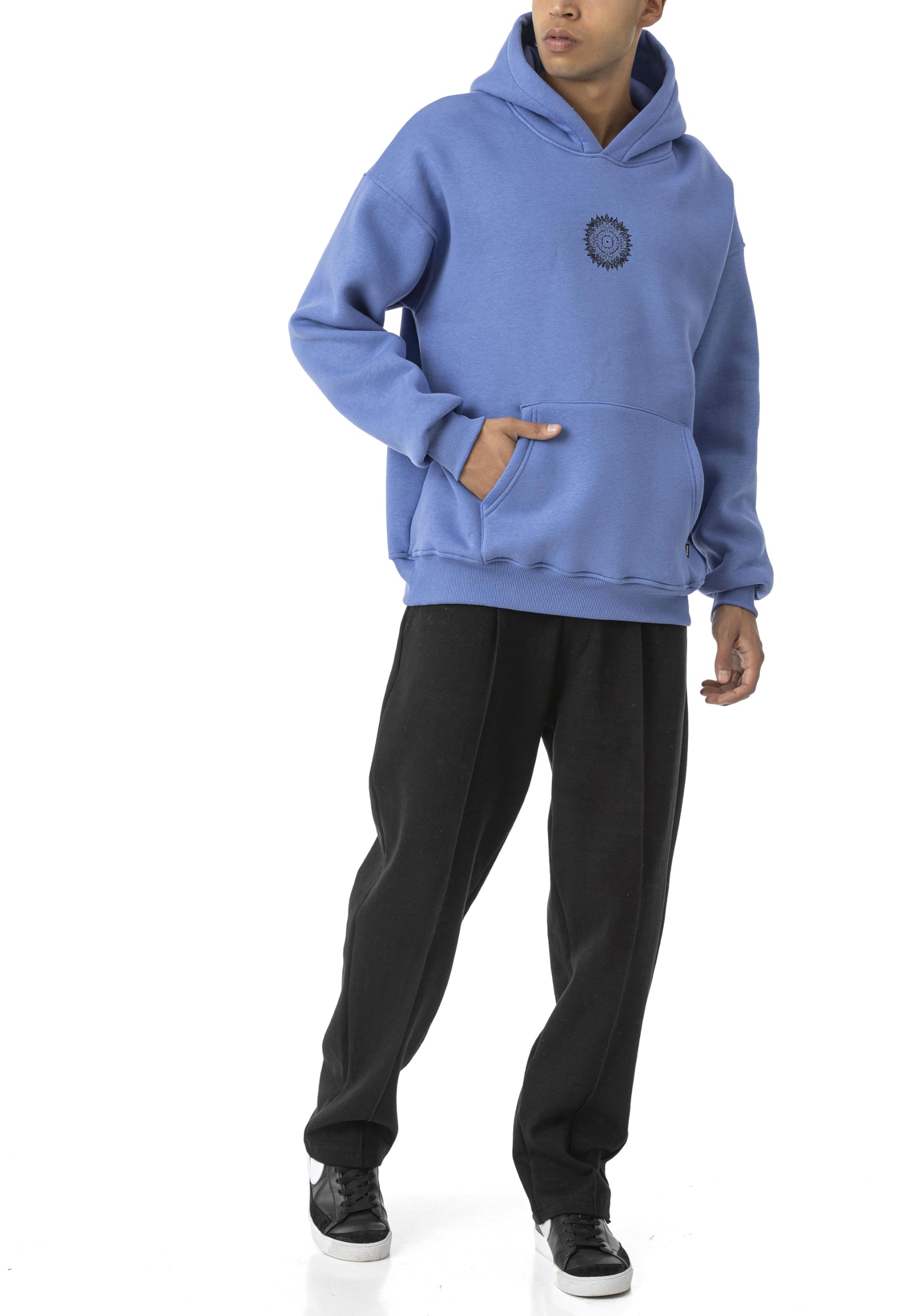redbridge-spruce-hoodie-mandala-saxeblau-kapuzenpullover image 5