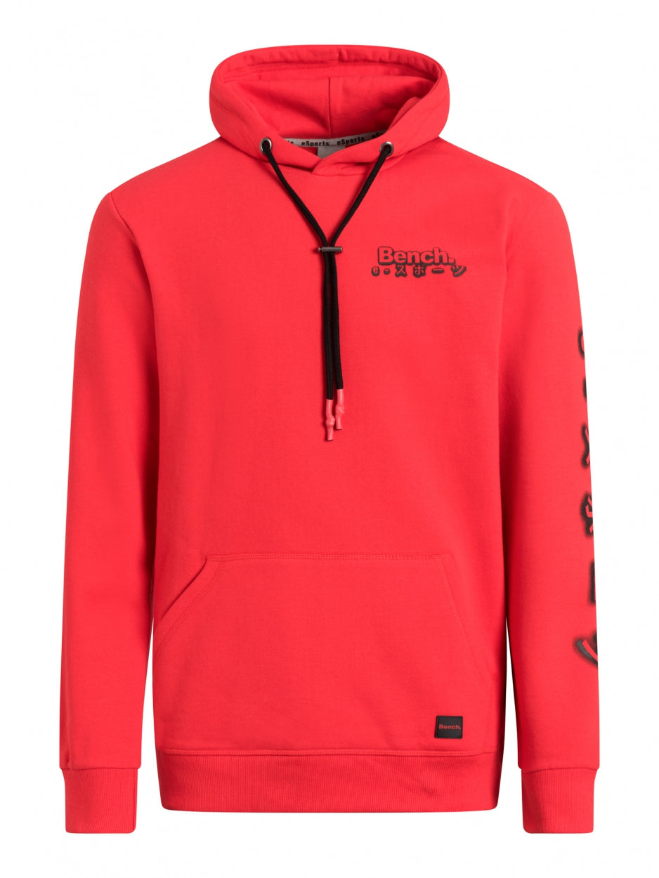 bench-clutch-hoodie-herren-rot-bio-baumwolle-regular-fit image 2