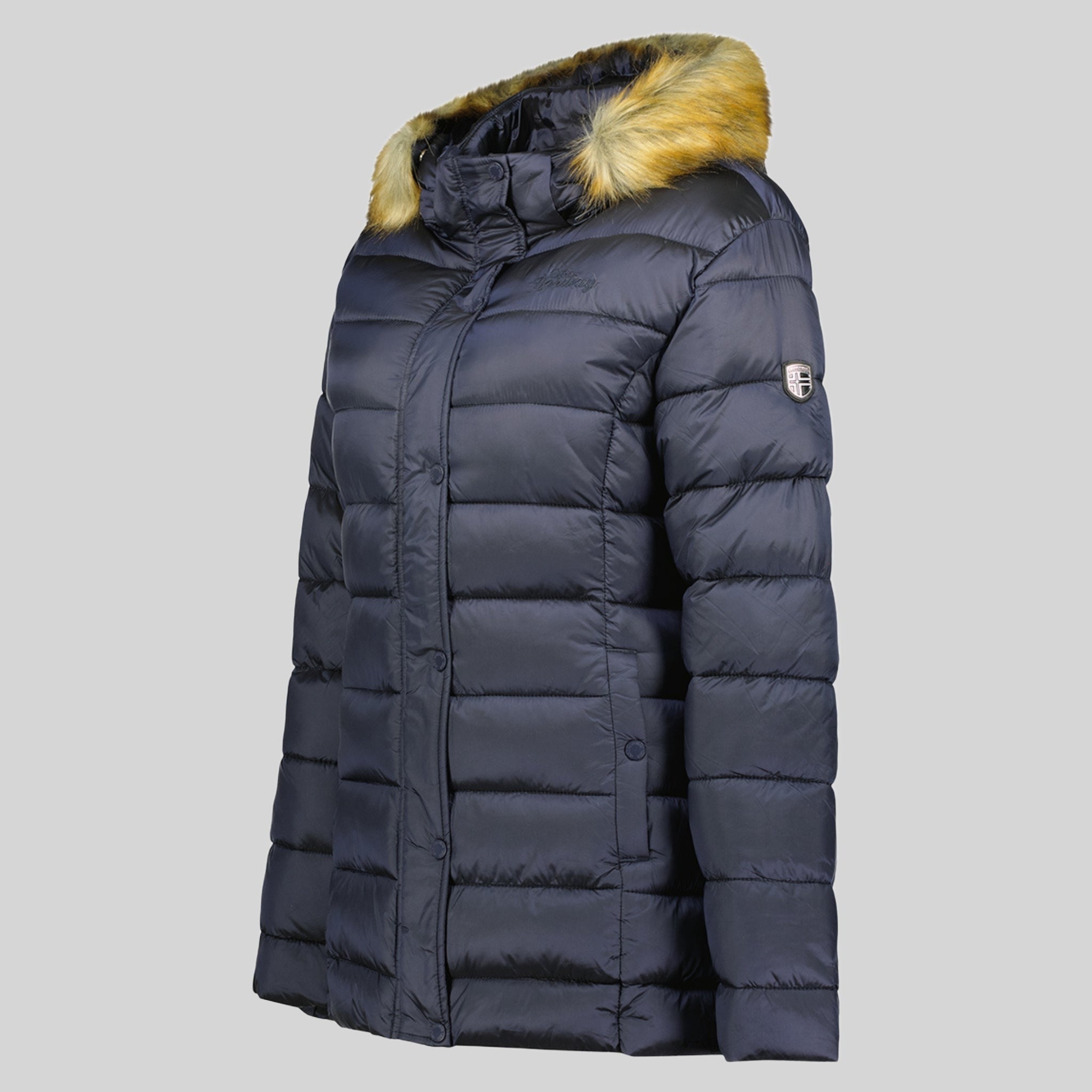 geographical-norway-adela-parka-damen-marine-mit-fellkapuze image 3