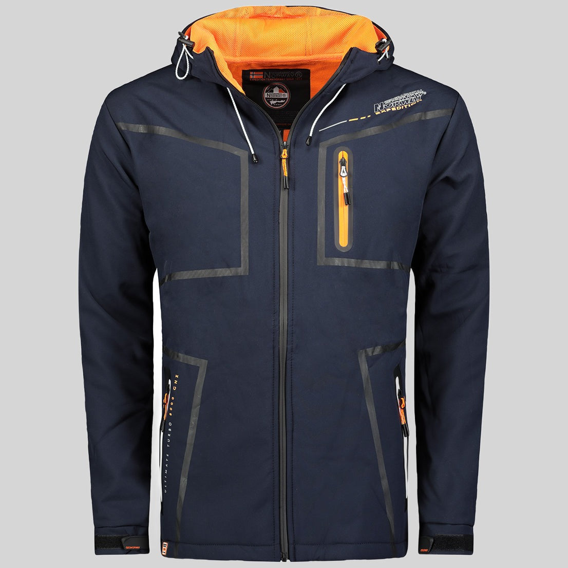 geographical-norway-truello-softshelljacke-herren-dunkelgrau-l-kapuze image 8