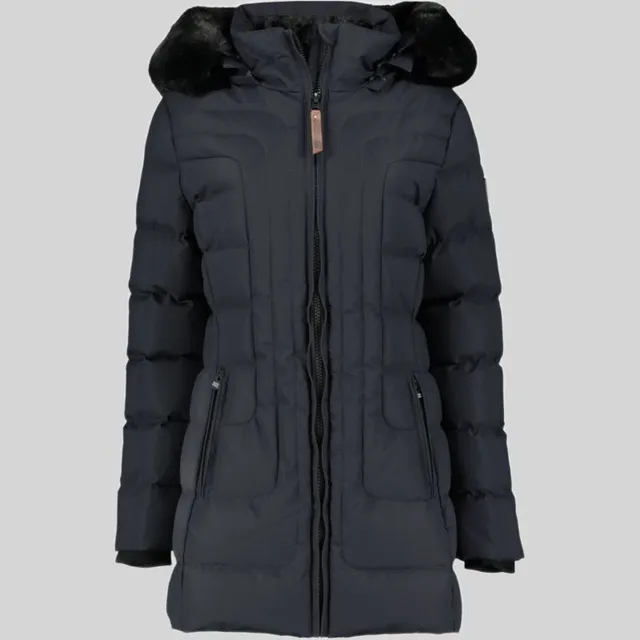 geographical-norway-bracelet-damen-parka-marine-lang-kapuze image 1