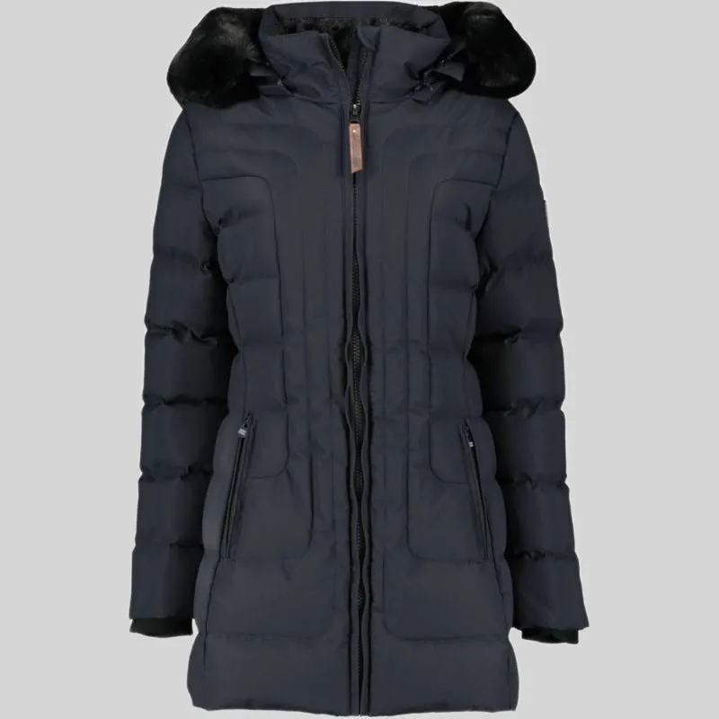 geographical-norway-bracelet-damen-parka-marine-lang-kapuze image 1