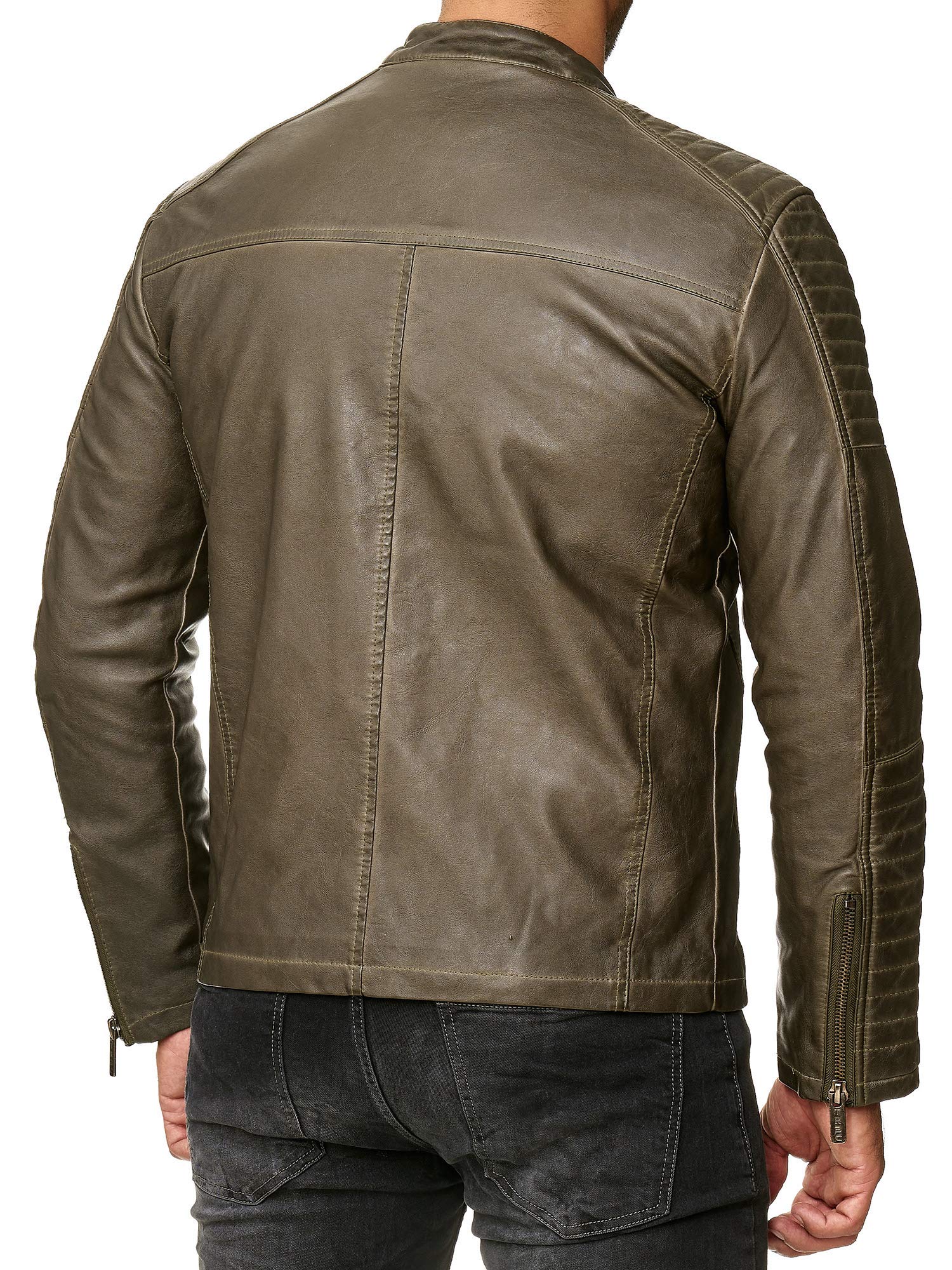 redbridge-m6013-bikerjacke-echtleder-bergangsjacke-schwarz image 5