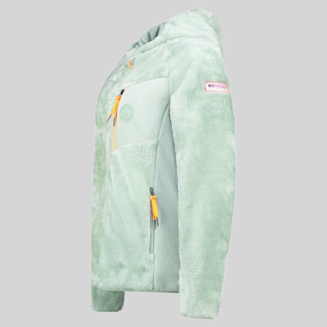 geographical-norway-toscana-fleecejacke-damen-schwarz-kapuze image 4