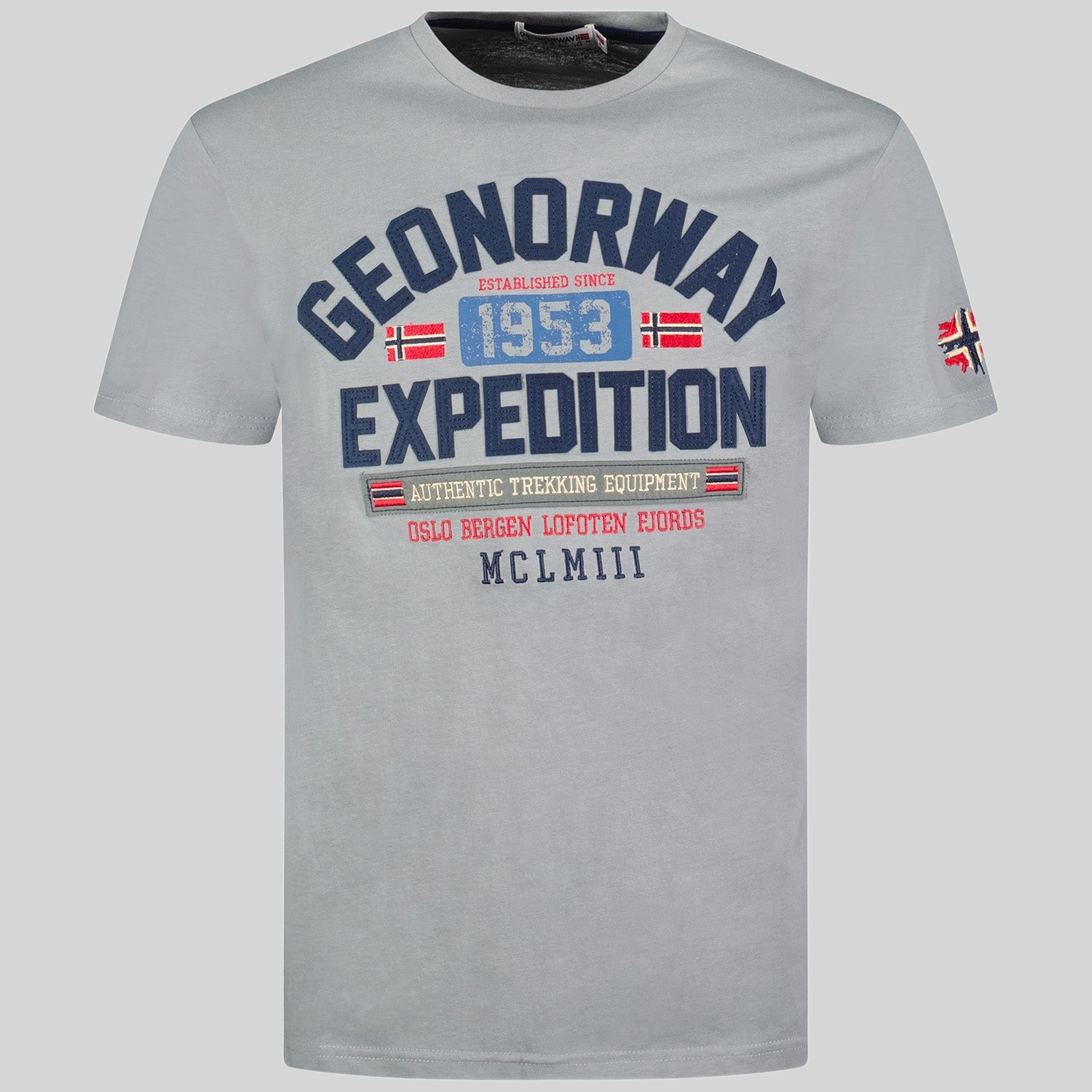geographical-norway-jermanito-herren-t-shirt-grau-mit-print image 1