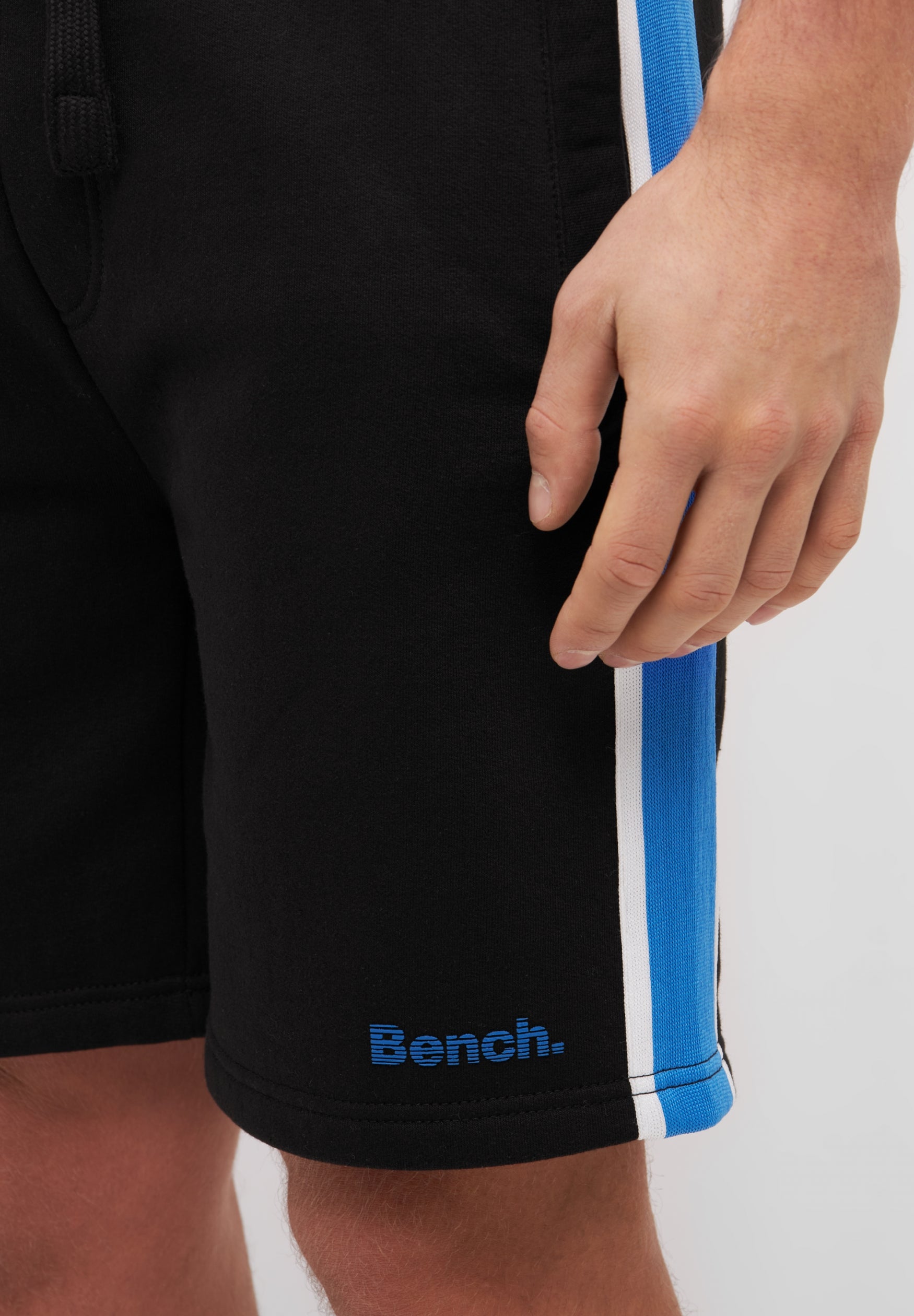 bench-hyven-herren-sweatshorts-black-kordelzug-shorts image 8