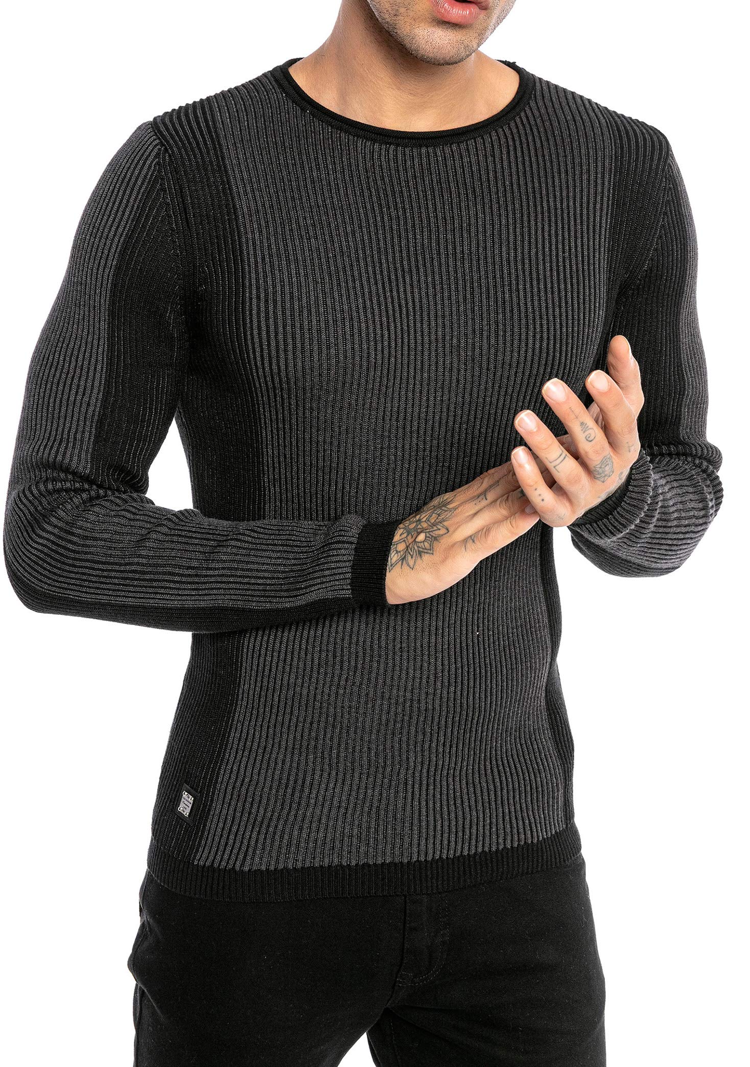 redbridge-pullover-strickpullover-slim-fit-two-tone-l image 2