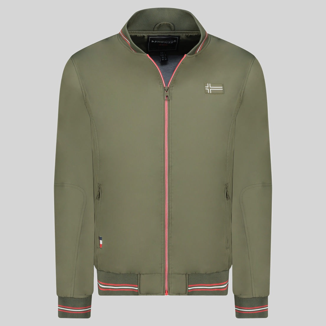 geographical-norway-dalente-herren-bergangsjacke-kaki-leicht-polyester image 3