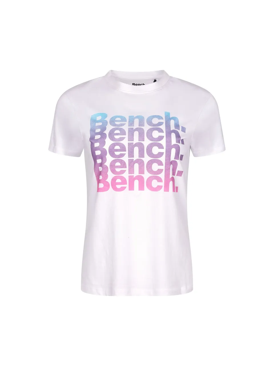 bench-trixe-damen-t-shirt-white-logoprint image 1