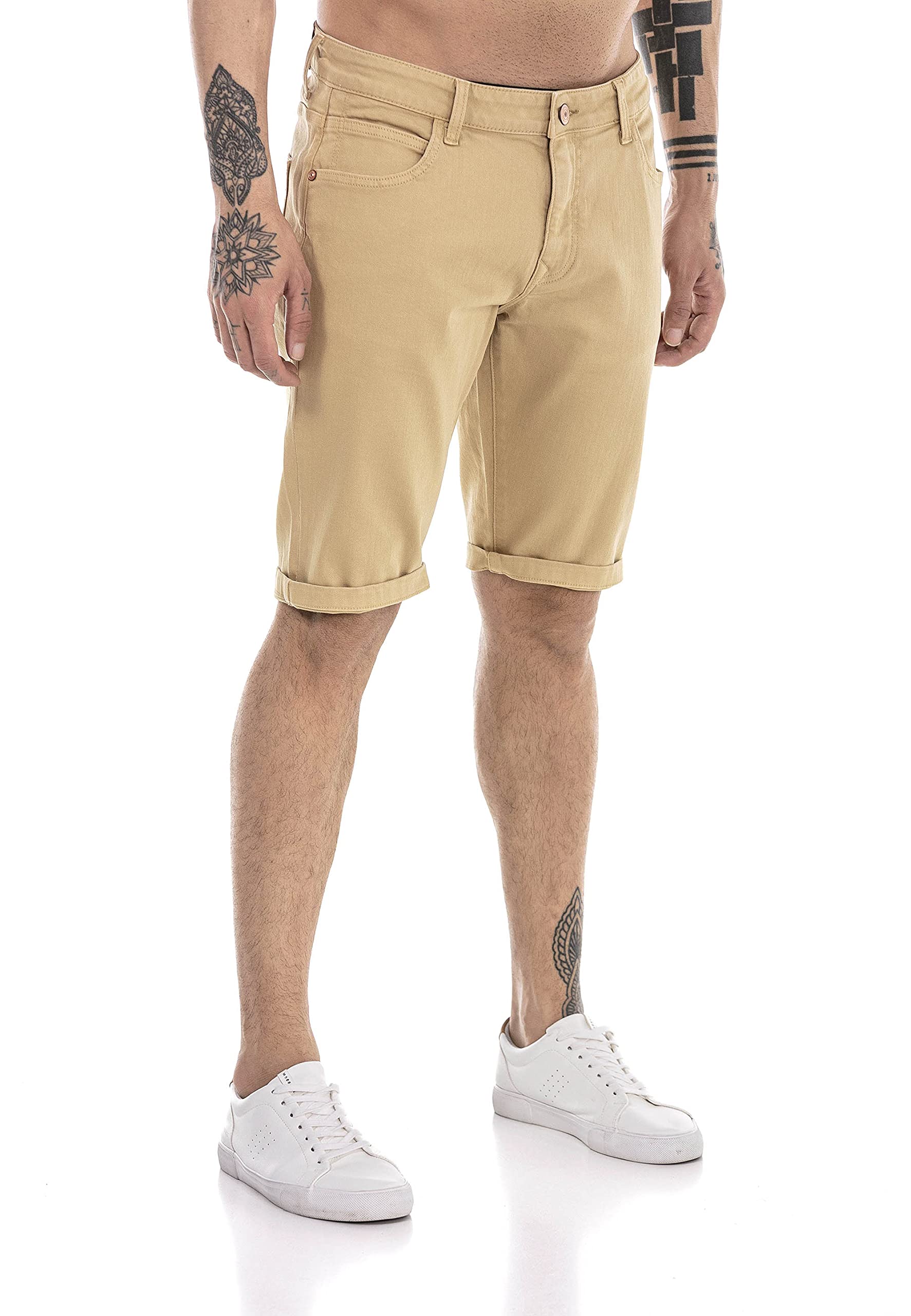 redbridge-shorts-herren-jeans-shorts-chino-look-blau image 8