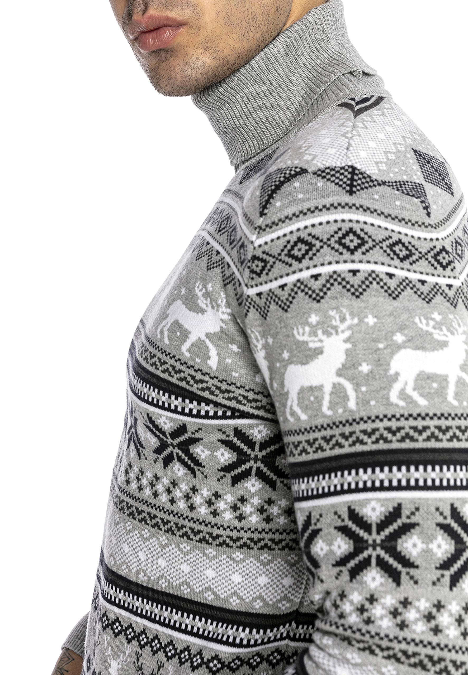 redbridge-pullover-herren-strick-norweger-rollkragen-slim-fit image 4