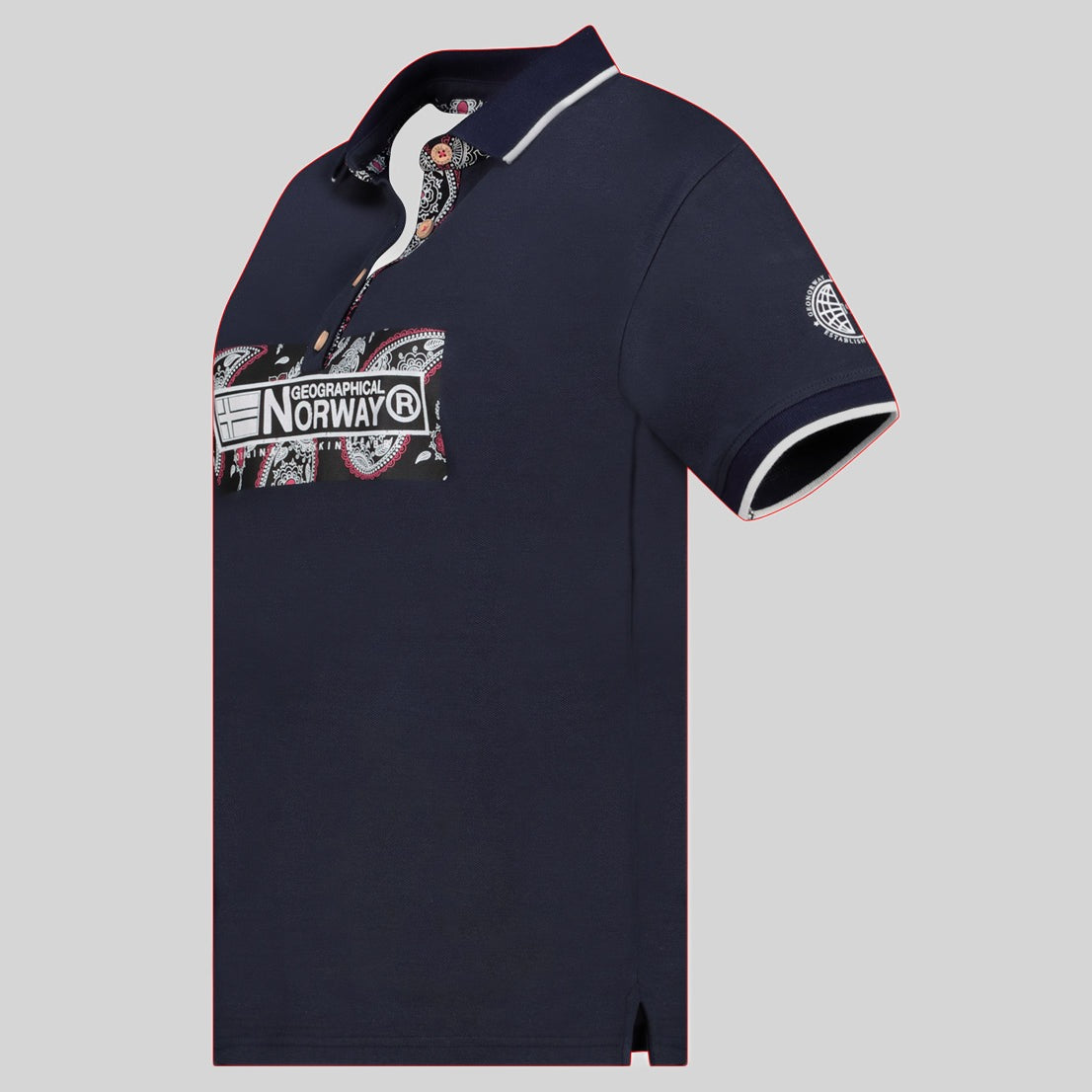 geographical-norway-kesley-damen-polo-koralle-kurzarm-baumwolle image 8