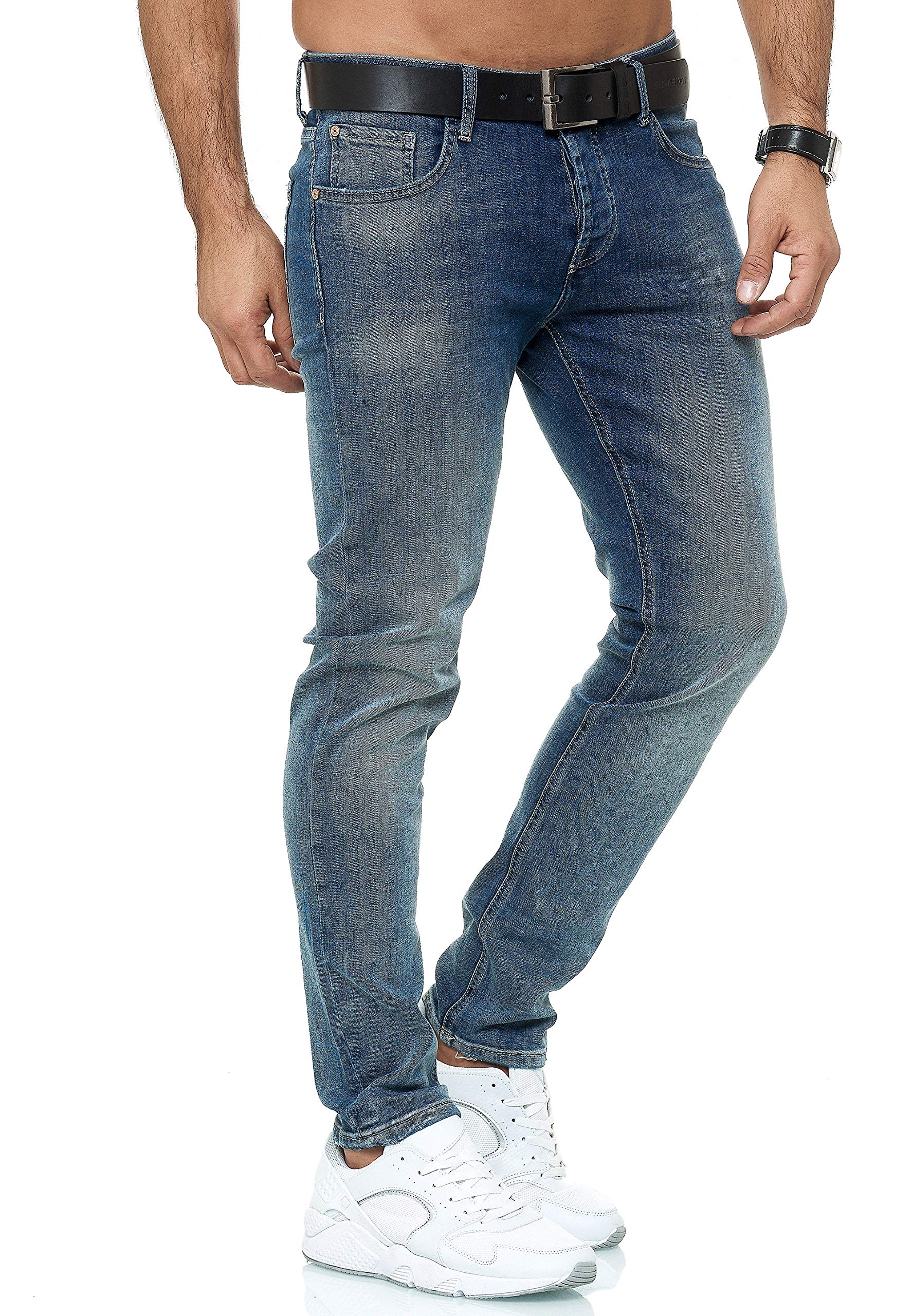 redbridge-jeans-herren-regular-slim-fit-denim-stretch-blau-m4251 image 3