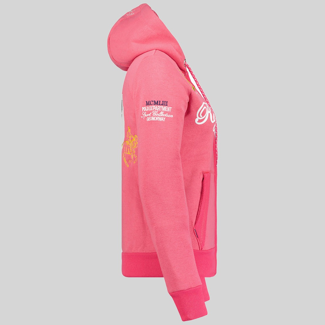 geographical-norway-fanille-damen-hoodie-grau-mit-kapuze image 7