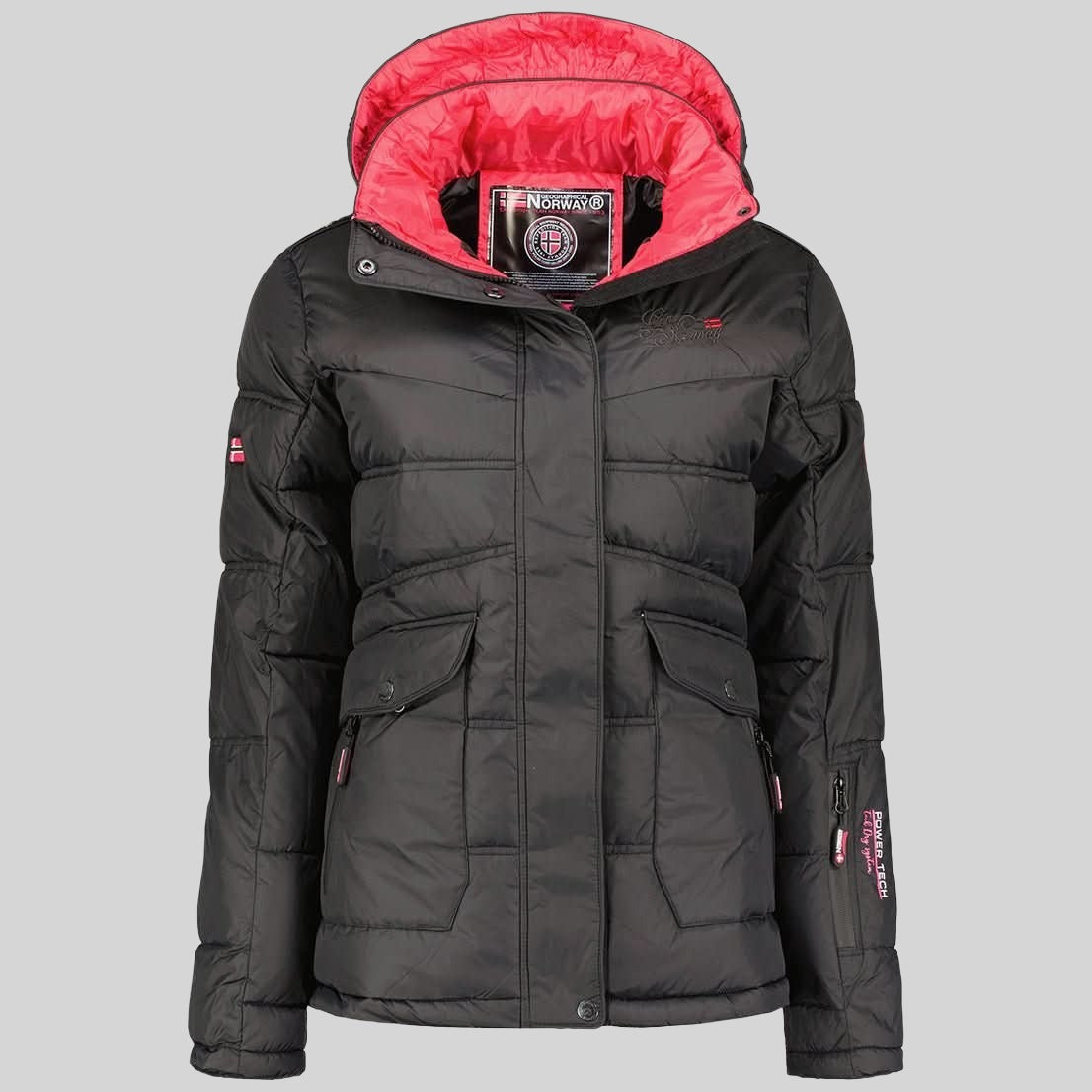 geographical-norway-bonixe-damen-parka-schwarz-mit-kapuze image 3