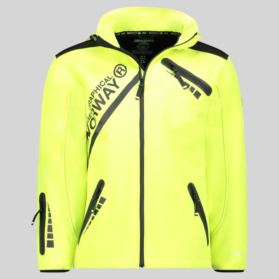 geographical-norway-twopac-softshelljacke-herren-schwarz-kapuze image 3