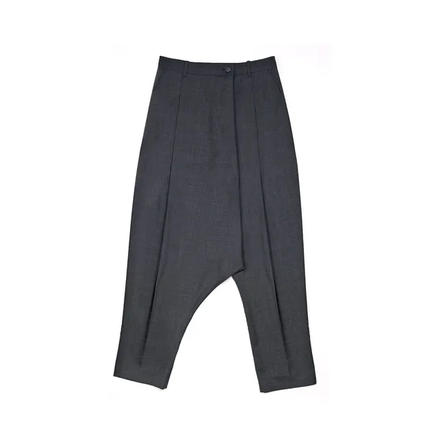 milk-of-lime-drop-crotch-pants-charcoal-grau-vorbestellung image 1