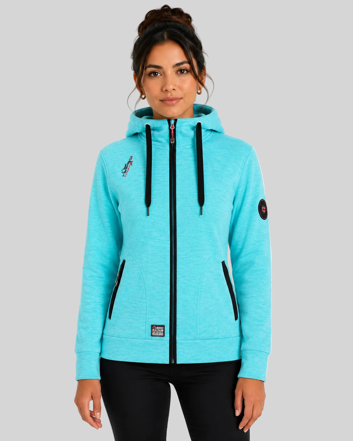 geographical-norway-twelve-damen-fleecejacke-schwarz-kapuze image 6
