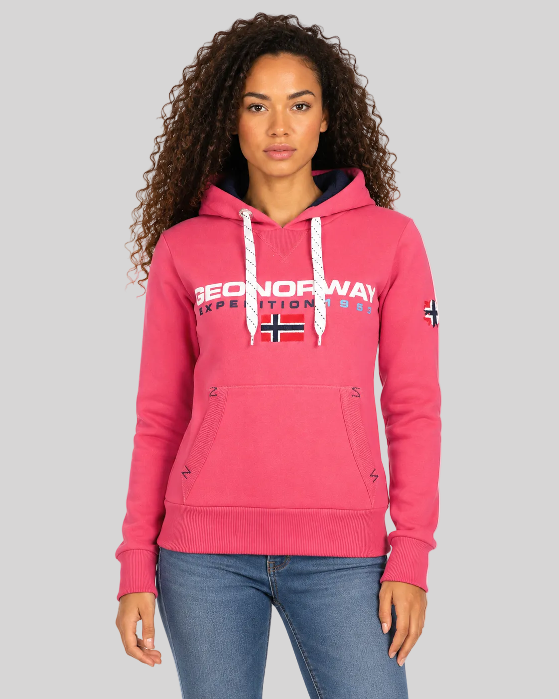 geographical-norway-goliver-sweatshirt-damen-mit-kapuze-rot image 6