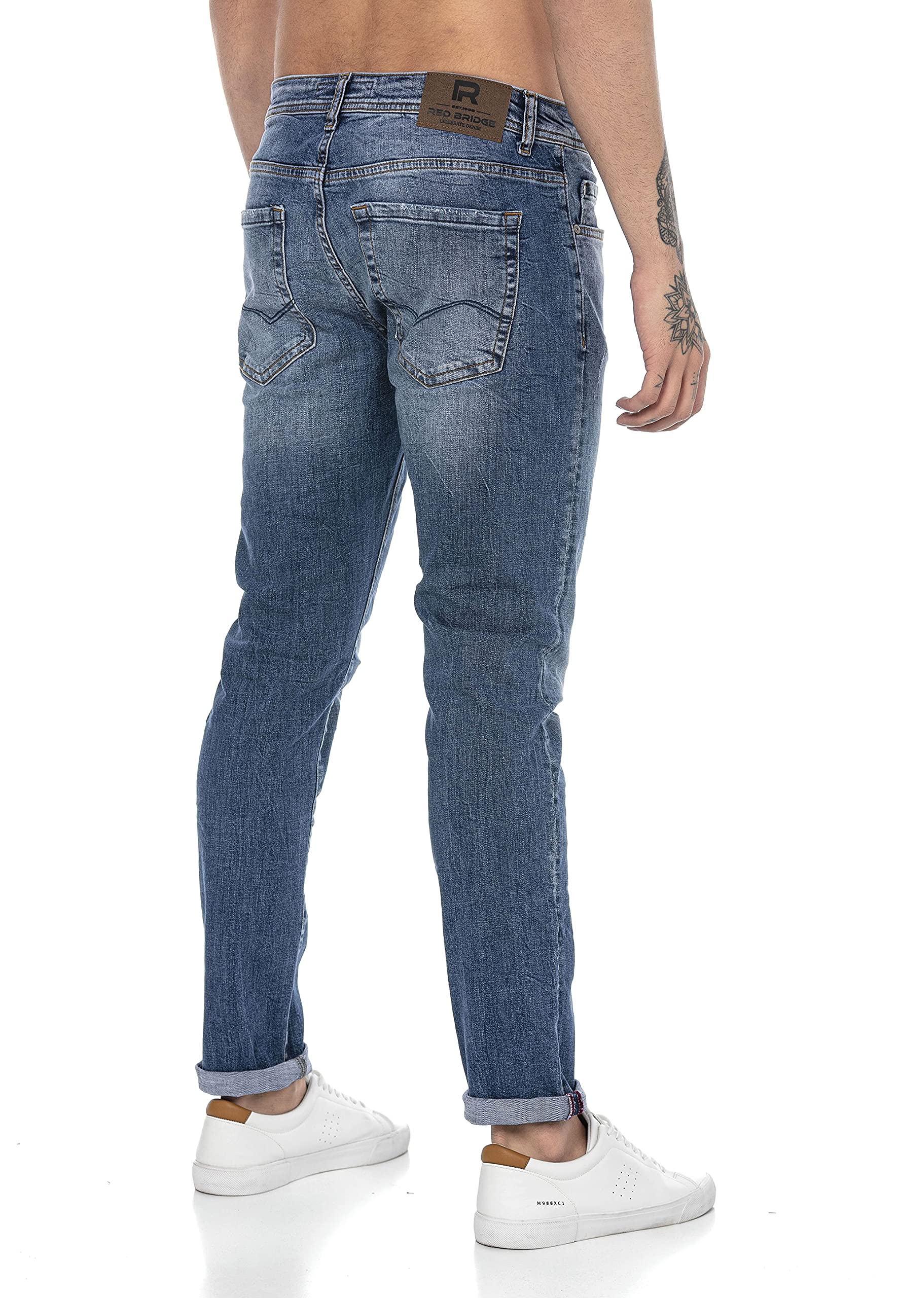 redbridge-used-look-jeans-herren-denim-dunkelblau image 4