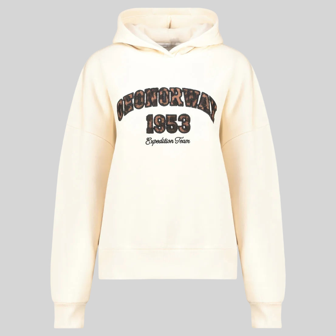 geographical-norway-gaphir-damen-hoodie-schwarz-leo-print image 2