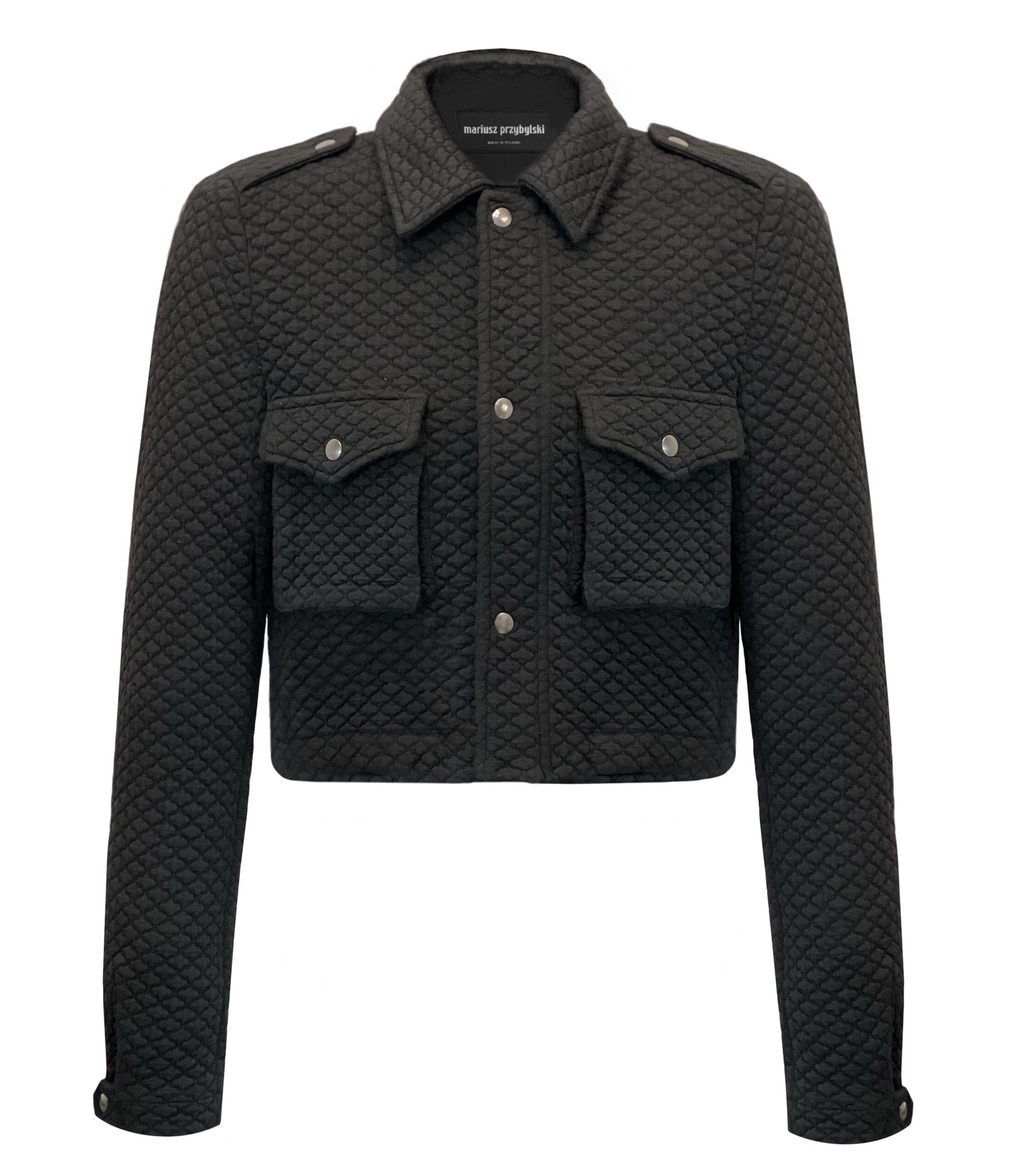 mariusz-przybylski-kurtka-kurze-jacke-schwarz-cropped image 1