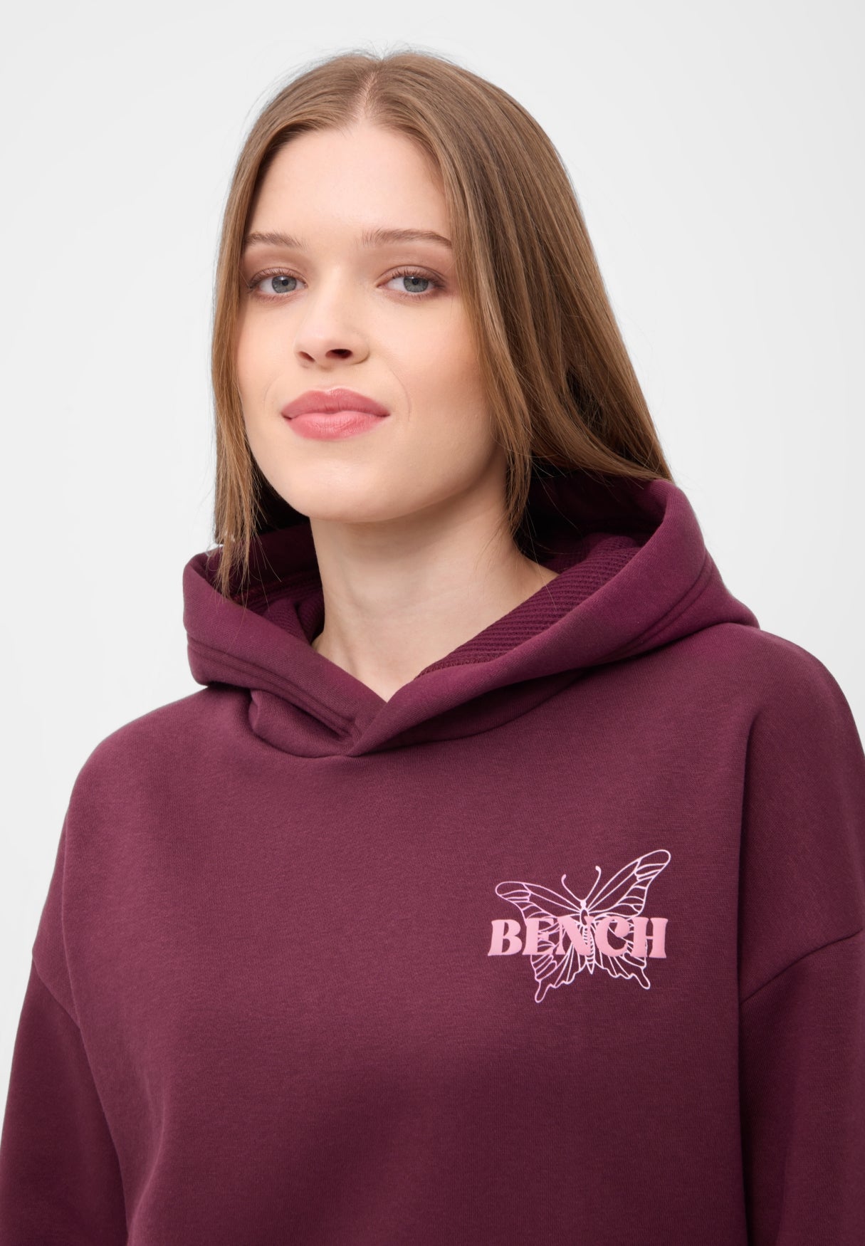 bench-warly-hoodie-damen-mauve-wine-schmetterling image 6