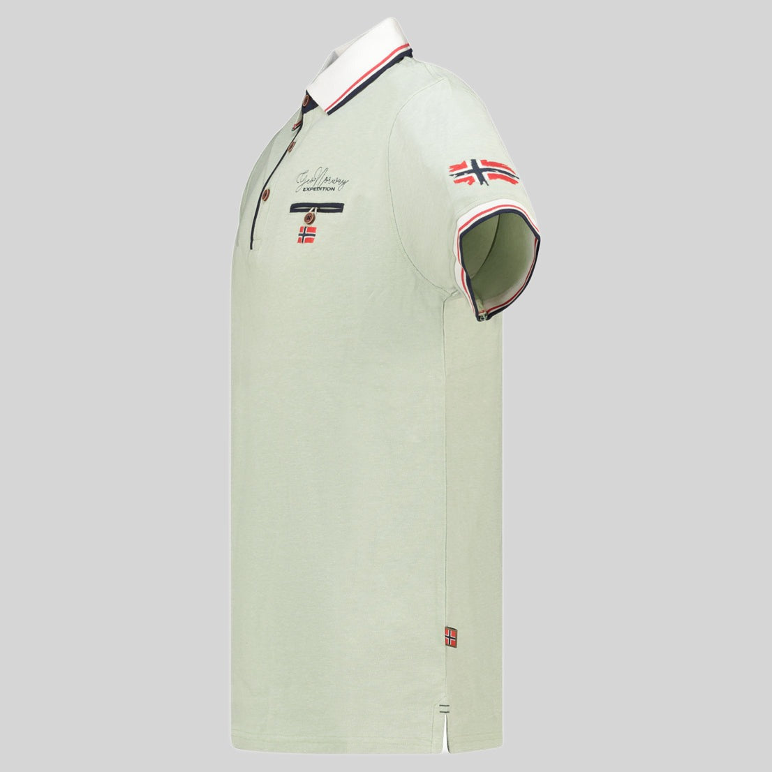 geographical-norway-kblended-herren-polo-matcha-baumwolle image 3