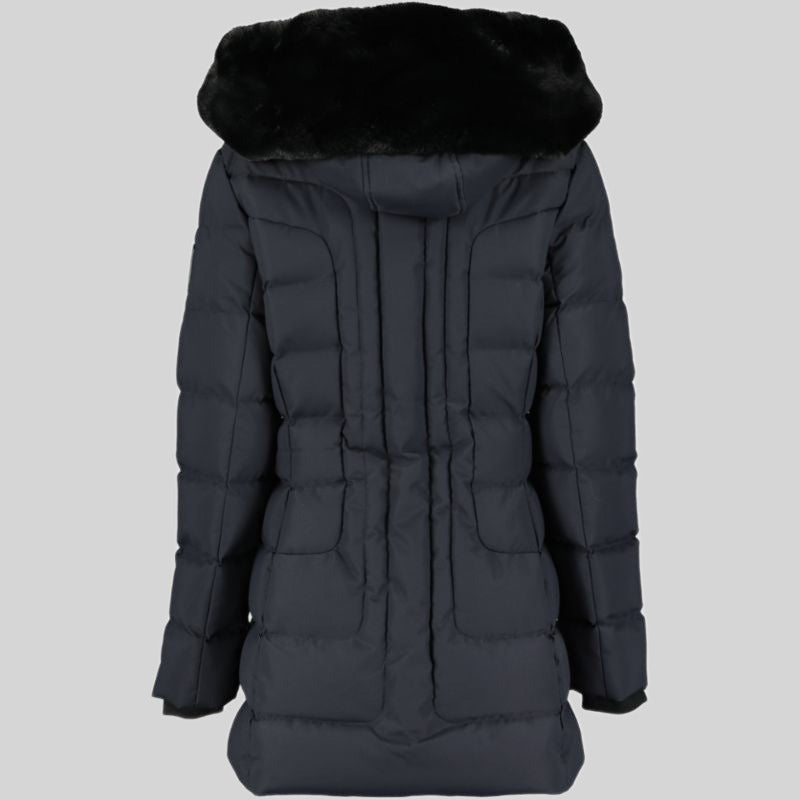 geographical-norway-bracelet-damen-parka-marine-lang-kapuze image 2