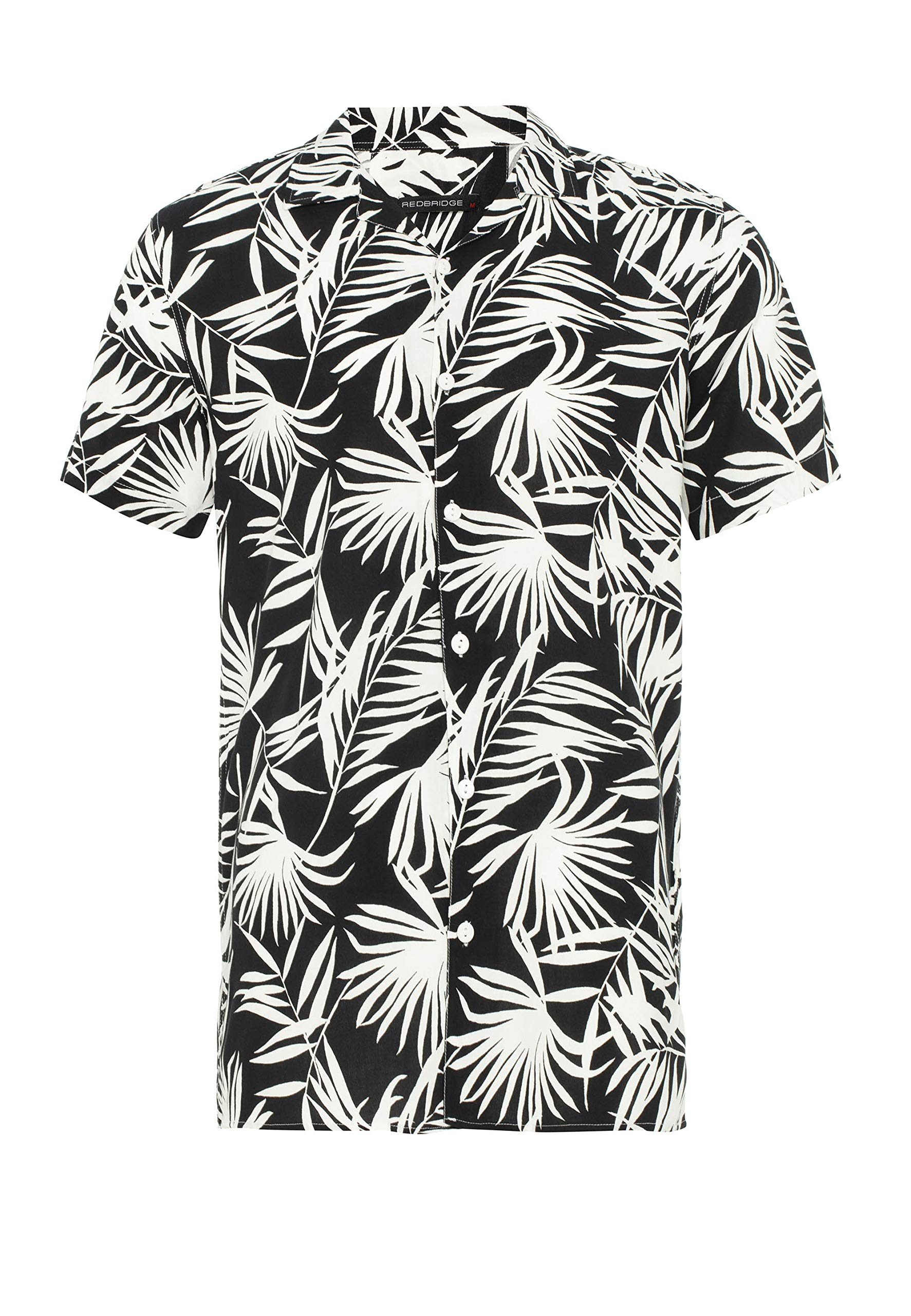 redbridge-hawaii-hemd-herren-kurzarm-viskose-schwarz-l image 5