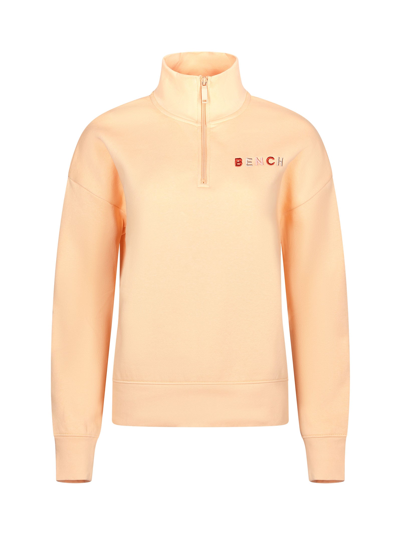 bench-huntley-damen-halfzip-sweater-dusky-rose-logo image 6