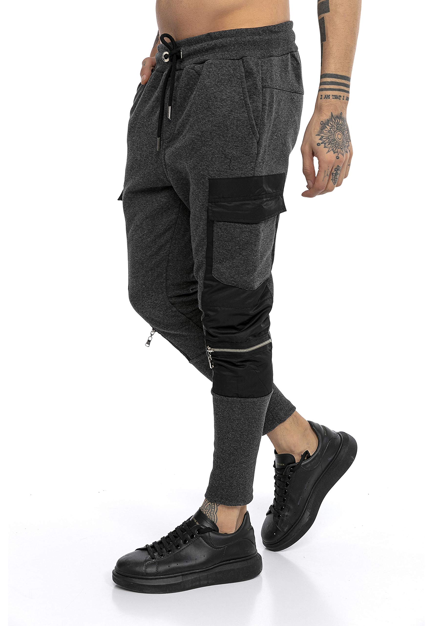 redbridge-hosen-cargo-jogger-black-pocket-sweatpants image 3