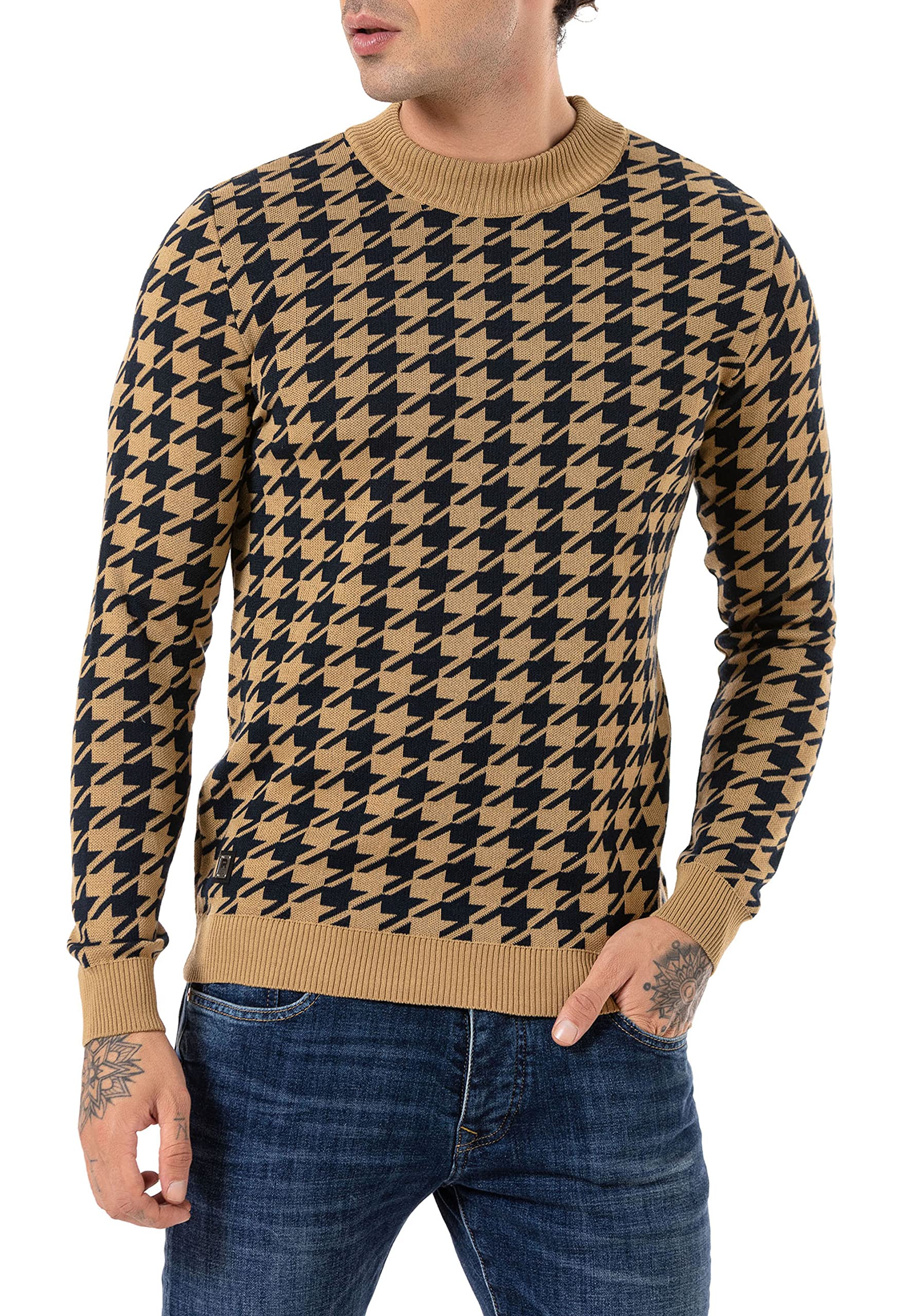 redbridge-pullover-strickpullover-rundhals-gr-e-l-schwarz image 6
