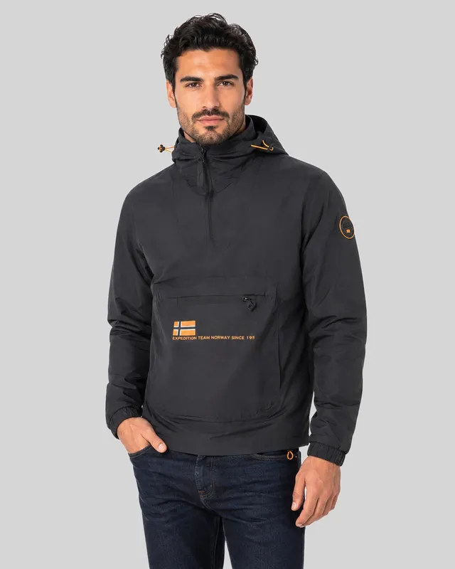 geographical-norway-caldera-herren-bergangsjacke-schwarz-kapuze image 1