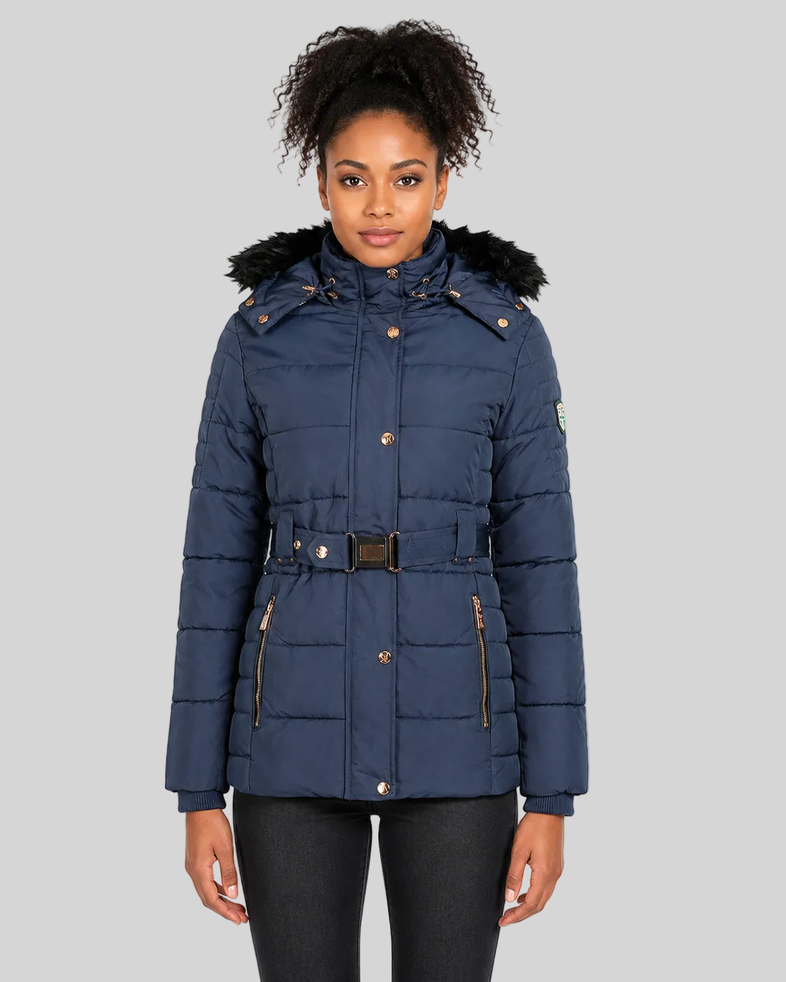 geographical-norway-blood-damen-winterparka-marine-mit-fell image 1
