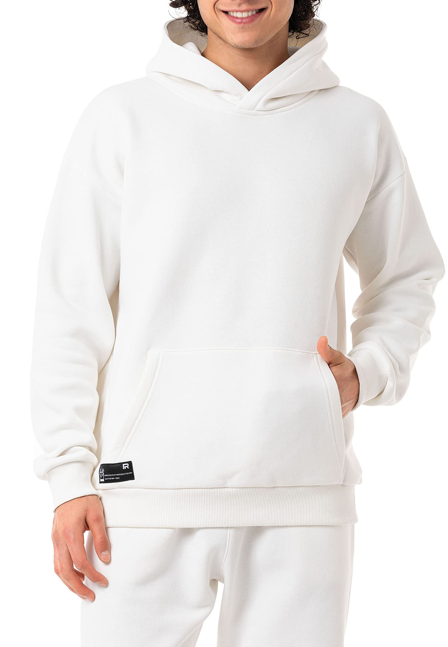 redbridge-m2217-basic-hoodie-kapuzenpullover-herren-grau image 2