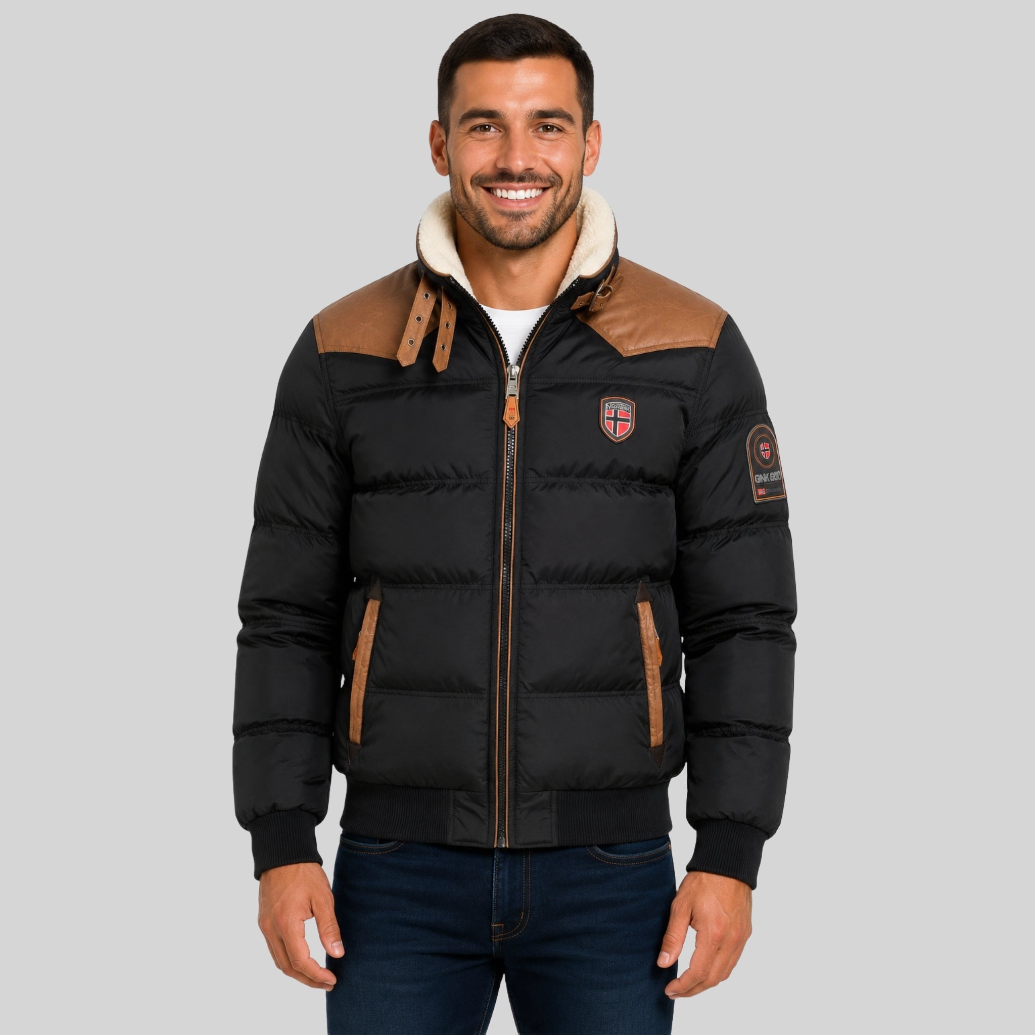 geographical-norway-abramovitch-steppjacke-herren-schwarz image 1