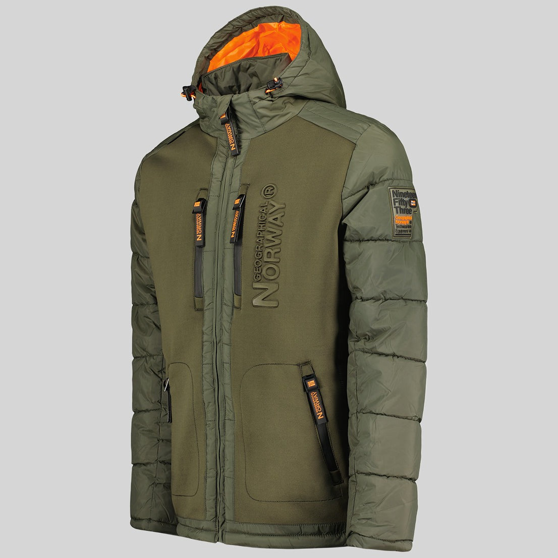 geographical-norway-beachwood-winterjacke-herren-schwarz-orange-l image 4