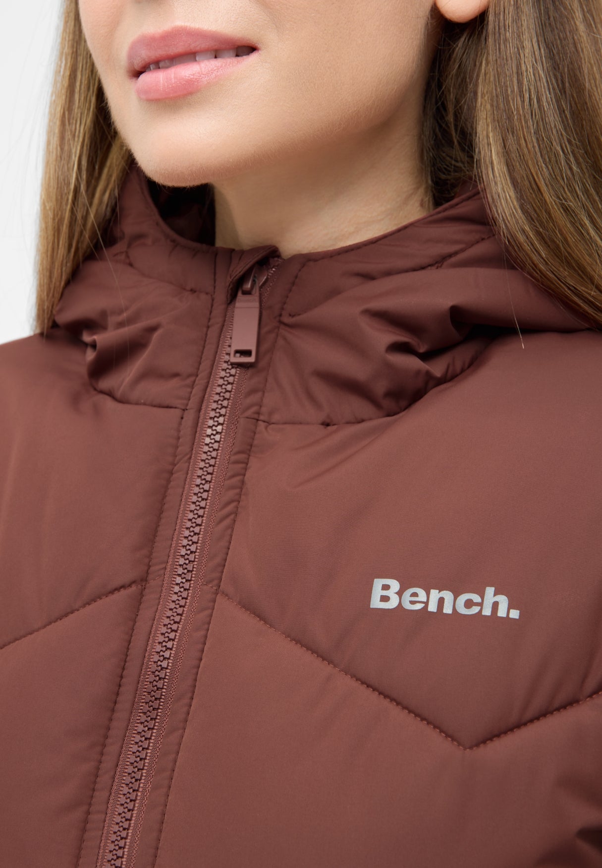 bench-kriya-damen-pufferjacke-rust-stepp-slim-fit image 4