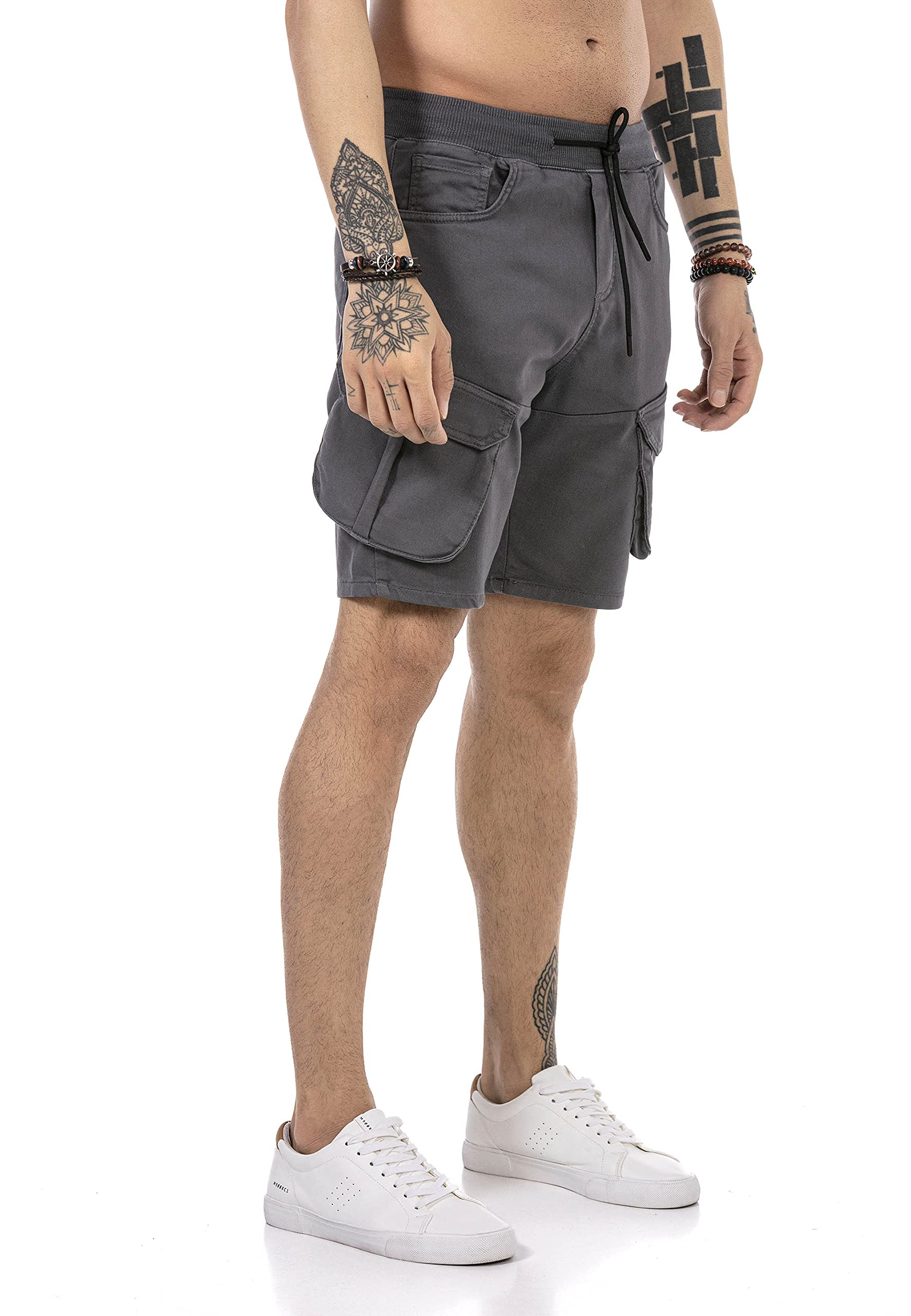 redbridge-shorts-cargoshorts-herren-blau-baumwolle image 3