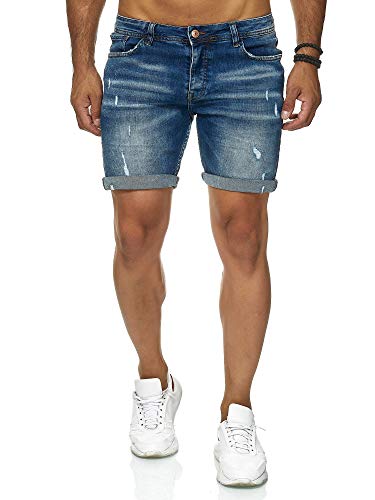 redbridge-jeans-shorts-herren-blau-denim-bermudas-destroyed image 7